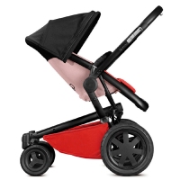 德国宏森 Quinny奎尼 Buzz4 xtra高景观折叠婴儿推车 高端四轮推车 红黑色