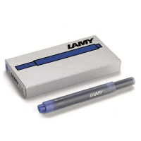 德国直邮 德国LAMY T10凌美钢笔一次性墨水芯 蓝黑色 5只装 121065...