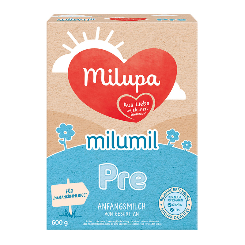 德国直邮 德国美乐宝Milupa Milumil婴幼儿配方奶粉 Pre段 800g 适合0-6个月宝宝