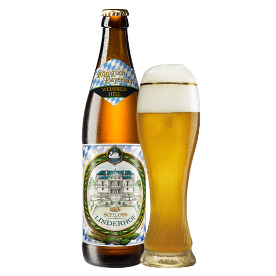 厦门仓 德国原装进口Linderhof林德霍夫啤酒 白啤500ml*20瓶/箱 巴伐利亚王室精酿