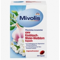德国直邮 dm大蒜素胶囊Mivolis KMW Knoblauch-Mistel...