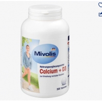 德国直邮 Mivolis补钙DAS维生素D3钙片成人中老年人
